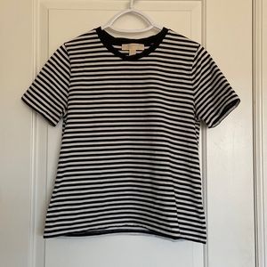 Michael Kors striped tee shirt boxy fit size M